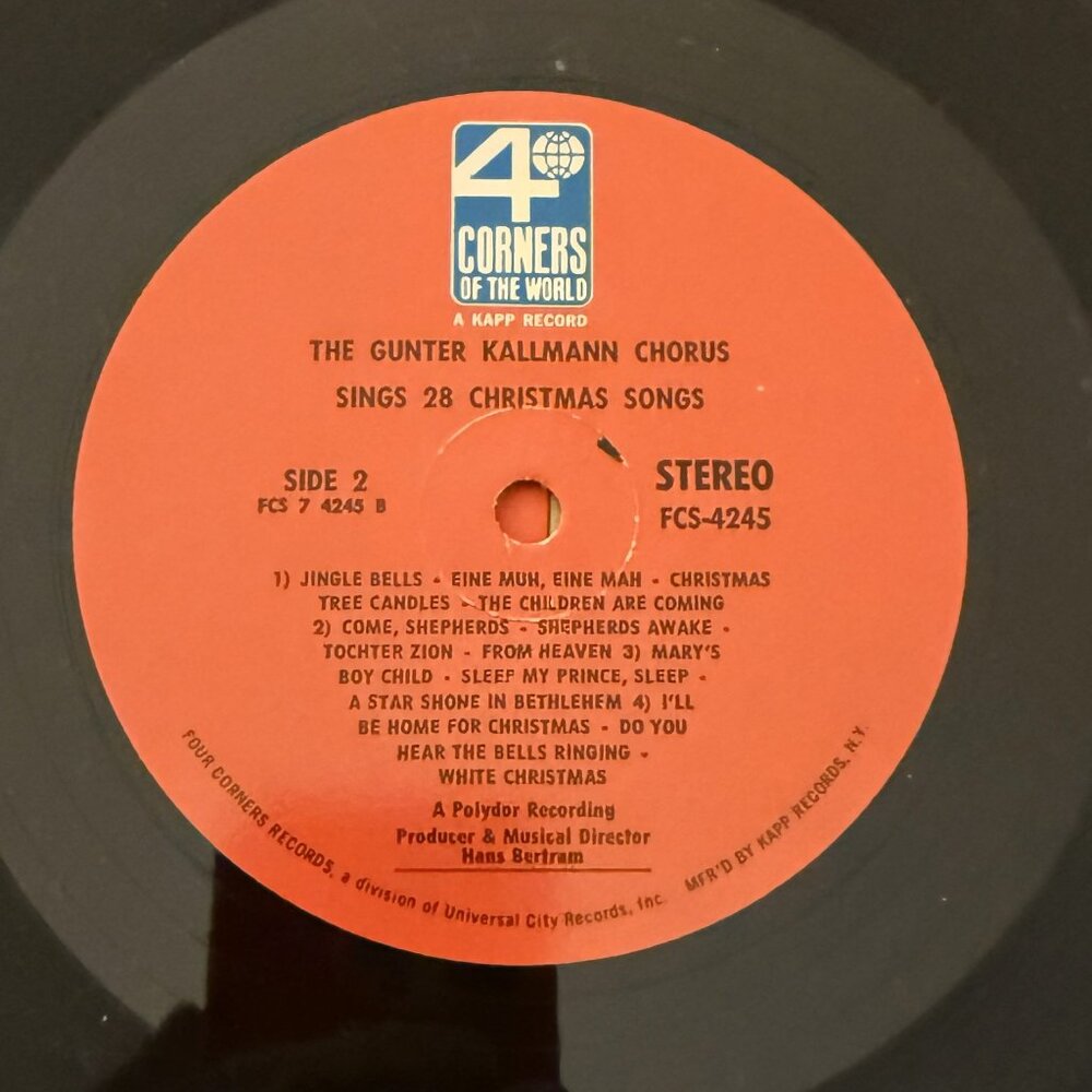 The Gunter Kallmann Chorus Sings In German 28 Christmas Songs LP Vinyl Record - Picture 5 of 7
